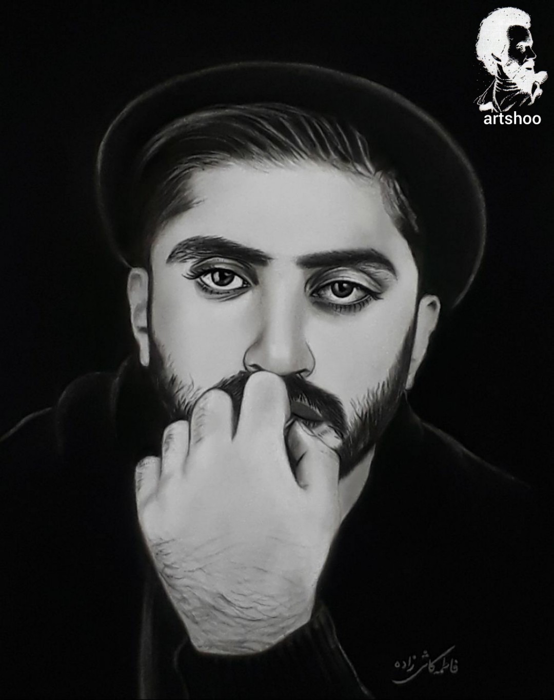 نقاشی سیاه قلم اورژینال